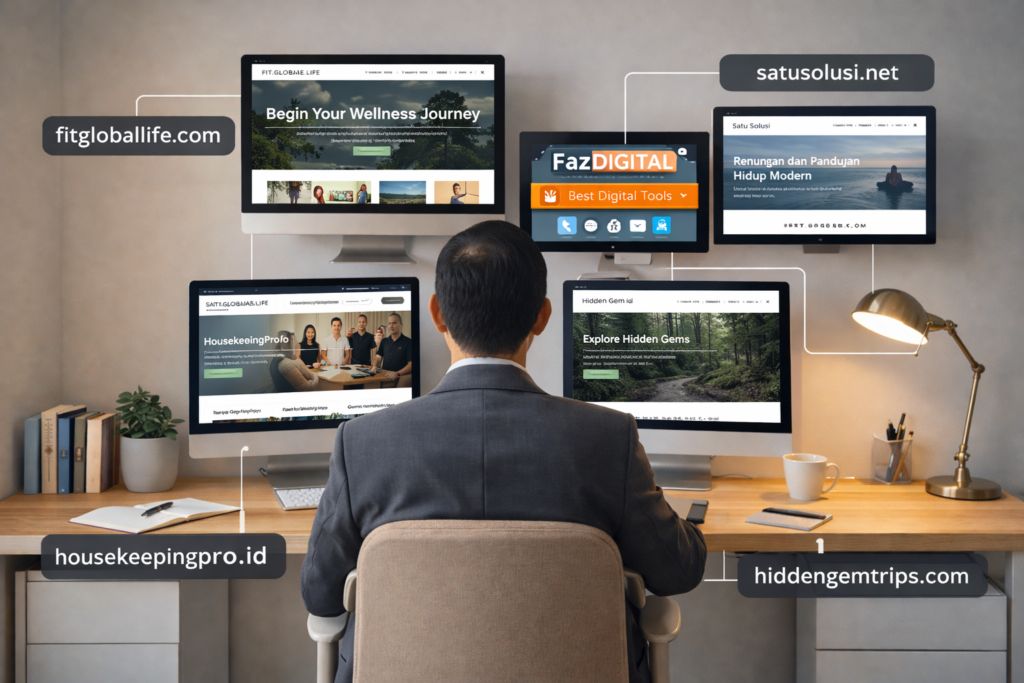 Proyek website dan ekosistem digital yang dibangun