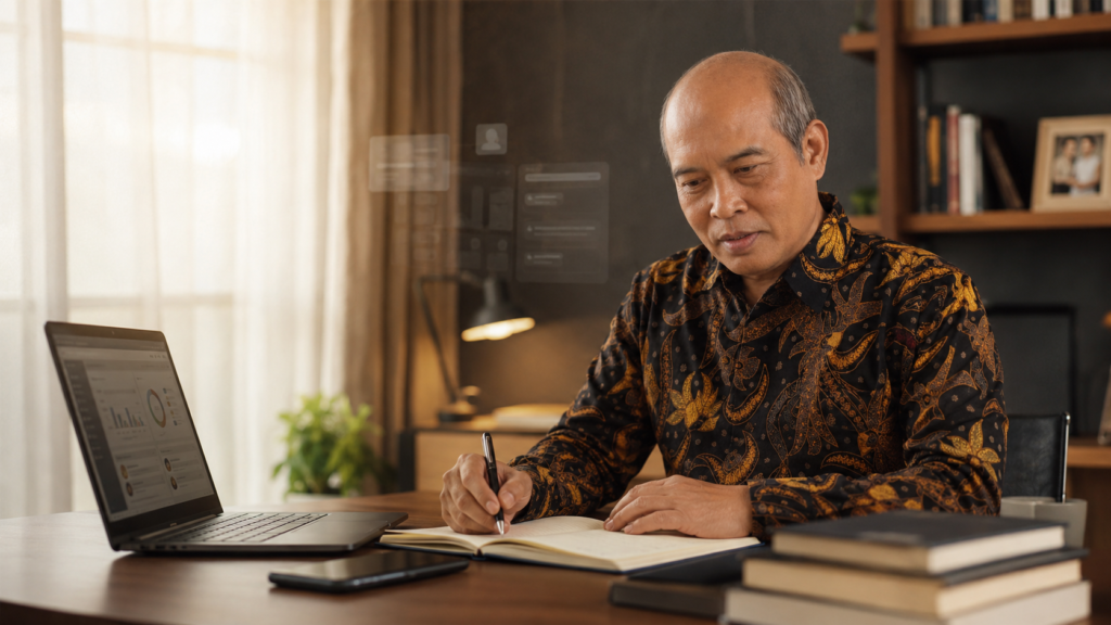 Belajar setelah pensiun dengan rasa ingin tahu di dunia digital